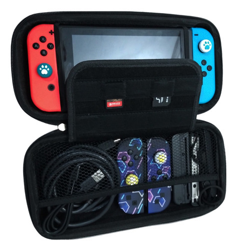 Estojo Case Bag Nintendo Switch V1 V2 Oled Cartuchos Cartões