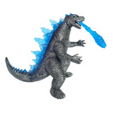 Figura Juguete Monstruo Godzilla Negro 18cm Con Luz