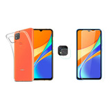 Funda Tpu Blanda + Vidrio + Cam P/ Xiaomi Redmi 9c