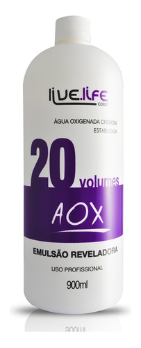 Água Oxigenada 20 Volumes Ox Live Life Color 900ml