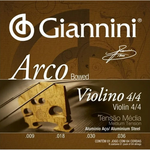 Set De Cuerdas Para Violin 4/4 (envio Gratis) Arco Giannini