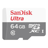 Memoria Micro Sd Sandisk Ultra 64gb Full Hd Video Clase 10
