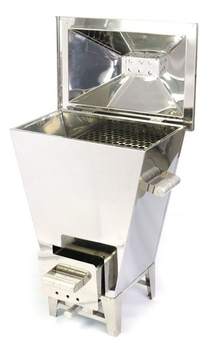 Churrasqueira Móvel A Bafo Diamante 100% Inox 71x47x31cm