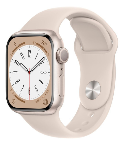 Reloj Apple Watch 8 41mm Gps Starlight Mnu93ll/a Refabricado