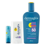 Dermaglós Combo Protector Solar Barra + Labial + Emulsión