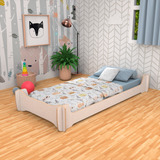 Cama Montessori 1,90 Mts, Reversible, Se Hace Más Alta