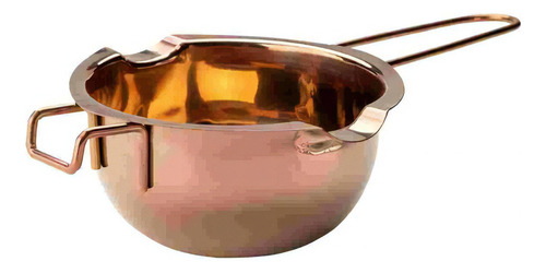 Utensílio Tigela Para Banho Maria De Inox 25x11cm Rose Gold Cor Rosa