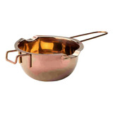 Utensílio Tigela Para Banho Maria De Inox 25x11cm Rose Gold Cor Rosa