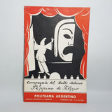 Antiguo Programa Teatro Italiano Politeatro Arg Mag 62648
