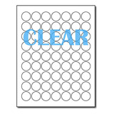 Etiquetas Transparentes Para Impresoras Láser - Redondas