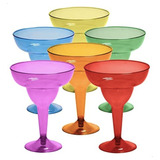 Copa Martini Daiquiri X 10 Colores Cristal Surtidos Coctel Color Tropical