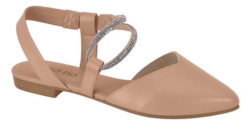 Sapato Feminino Mule Beira Rio Strass Bico Fino