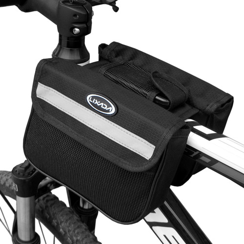 Bike Pannier Mountain Bag Para Bicicleta, Marco Delantero Pa