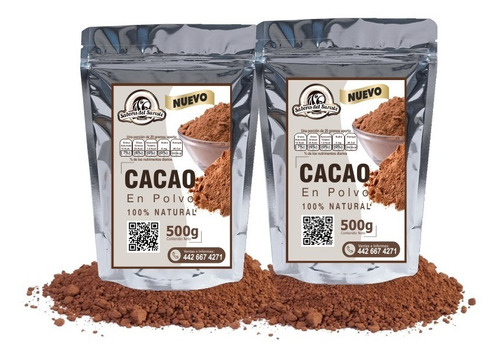 Cacao En Polvo Sin Azúcar Calidad Premium Pack 1k