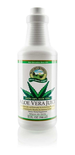 Jugo De Aloe Vera Natures Sunshine. 946 Ml (certificado)