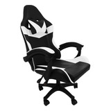 Silla Gamer Oficina Escritorio Linium Ergonómic Super Comoda Color Blanco Material Del Tapizado Cuero Sintético