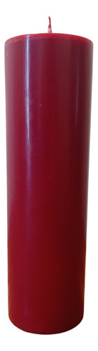 Cirio Liso  - Color Rojo - Grande 1 Kilo (7cmx24cm)