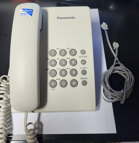 Telefono Fijo Panasonic Kx-ts500ag Con Cable Conector