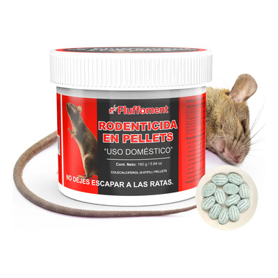 Veneno Para Ratas Pellets  Cebo   Mata Ratones Y Ratas 200g | Meses sin interés