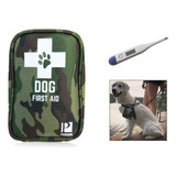 Kit De Primeros Auxilios Para Perros Con Termometro Y Manta 