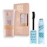 Kit Boca Rosa Base Matte + Máscara Para Cílios Meu Volumão