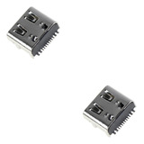 2 Conectores De Carga Silver Tipo C Para Controle De Ps5