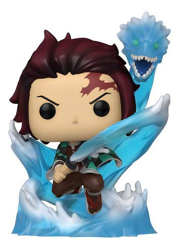 Figura De Acción  Tanjiro Kamado Con Dragón Brilla En La Oscuridad 49680 De Funko Pop! Animation