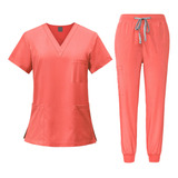 Set De Uniforme Para Mujer, Ropa De Manga Corta, Exfoliante