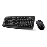 Kit De Teclado Y Mouse Inalámbrico Genius Km-8100 Negro