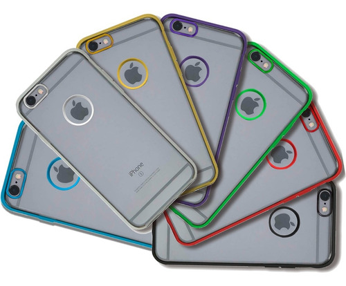 Funda Tpu Borde Color | Para iPhone 6 6s Plus | Colores 