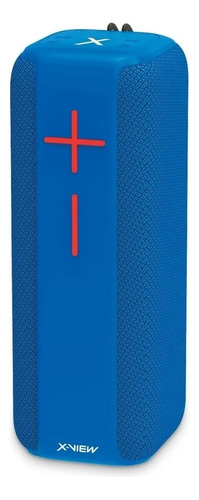 Parlante Bluetooth Inalambrico X View Blast X2 Tws Ipx5 Color Azul