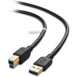 Cable Matters Usb 3.0 A A B, Negro/6 Pies