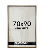Moldura 70x90 Com Vidro Quadro Impressão Fotografia Poster