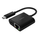 Adaptador Belkin Usbc A Ethernet Con Carga