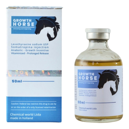 Growth Horse Crescimanto Em Dobro De Equinos/potros 50ml