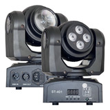 Kit 2 Moving Led Double Face 2in1 Beam 12w + Wash 48w Dmx