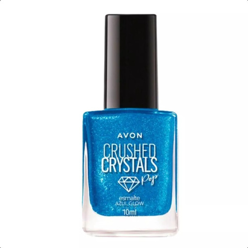 Esmalte Avon Crushed Crystals Pop Efeito 3d Azul Grow