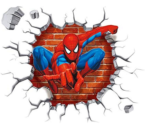 Ixsiuzo Spiderman Pegatinas De Pared Diy Removible Spiderman
