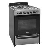 Cocina Llanos Bianca Acero Full Multigas 56cm Color Gris Oscuro