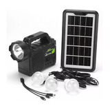 Kit Solar Camping 3 Ampolletas + Linterna Usb