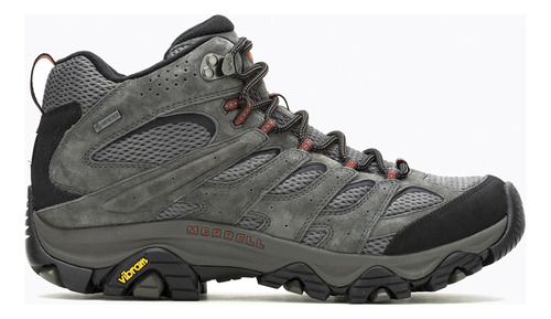 Botín Impermeable Hombre Moab 3 Mid Gtx Gris Merrell