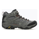 Botín Impermeable Hombre Moab 3 Mid Gtx Gris Merrell