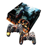 Kit Adesivo Ps4 Playstation 4 Colante Skin Deus Da Guerra 