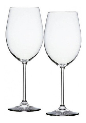 Copas De Cristal Vino Degustacion Bohemia 600 Ml X2 Set