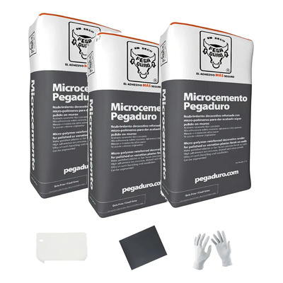 Microcemento Decorativo Pegaduro 3 Bultos 30kg Acabado Liso y Brillante | Envío gratis