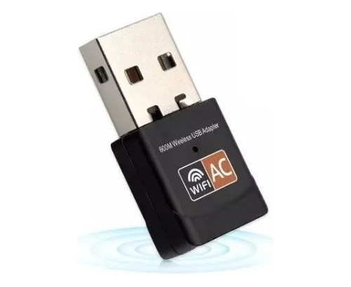 Adaptador Wifi Usb Dual Band Ac 600 5g 2dbi Internet