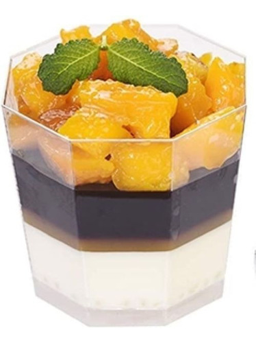 Vaso Pote Postre Cristal Rigido Shot 200cc Calidad X100u Csi