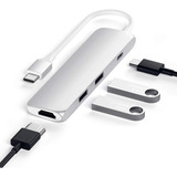 Hub Adaptador Slim Usb-c A Usb-a/ Hdmi 4k/ Usb-c - / Satechi