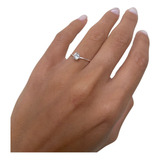 Anillo Solitario Cintillo Plata 925 Mujer Regalo Compromiso