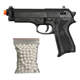 Pistola De Airsoft Spring M92 1502 6mm Qgk+ Esf Bbs 0,12g